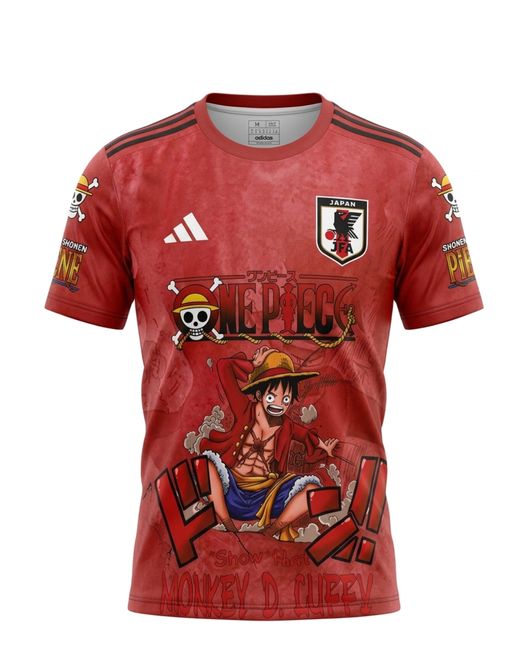 One Piece Luffy Red - Anime Soccer Jersey