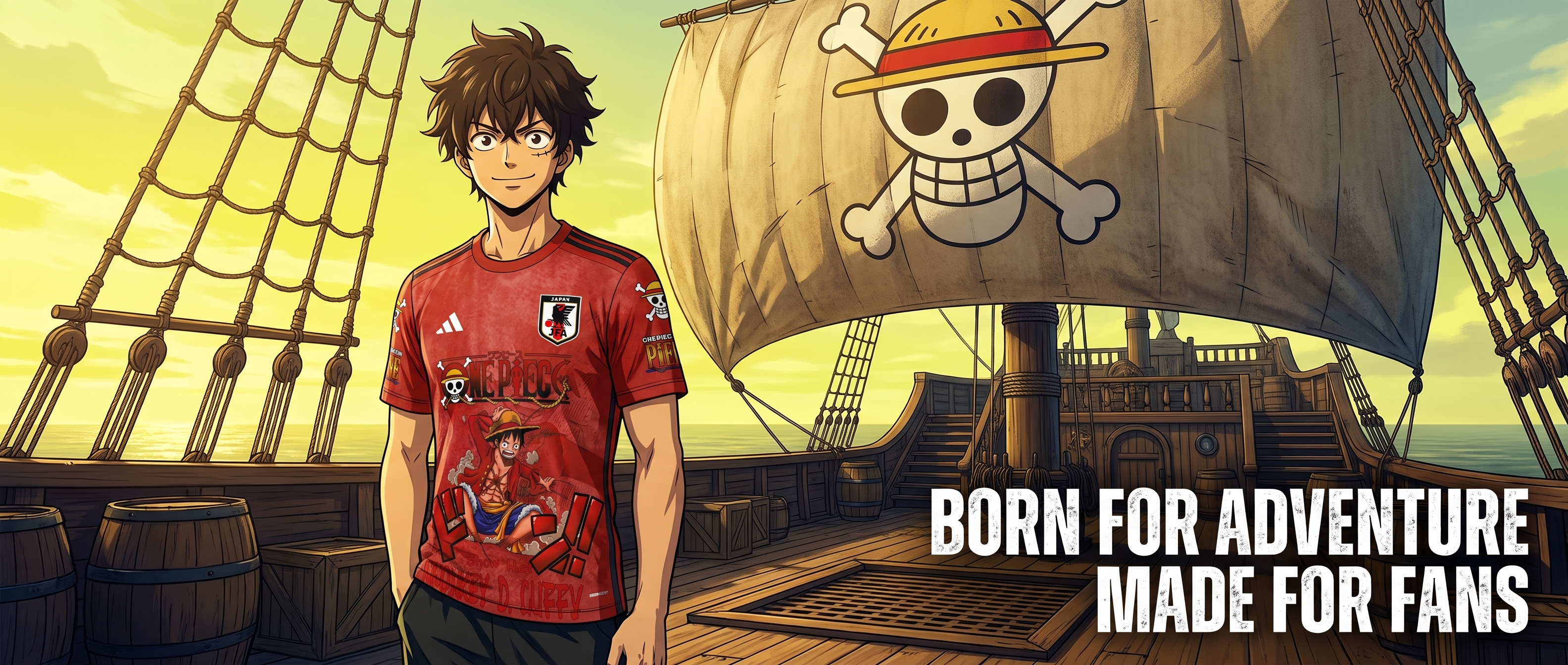 Born For Adventure Made For Fans - One Piece hero banner